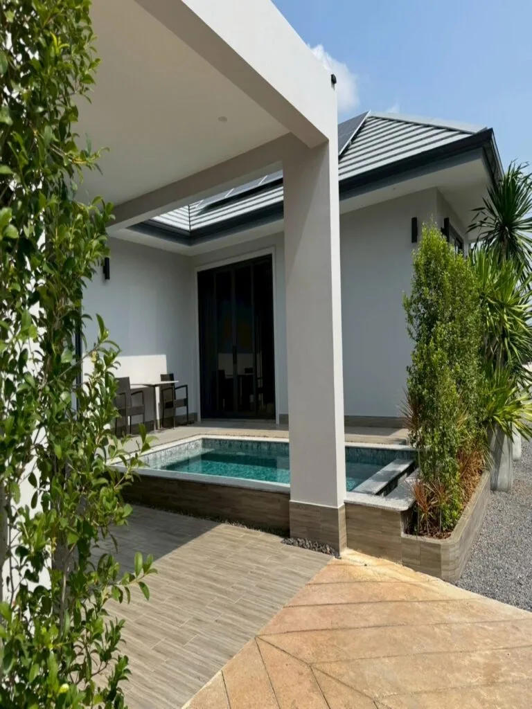 Pool villa exterior at Gran House Vacation in Hua Hin