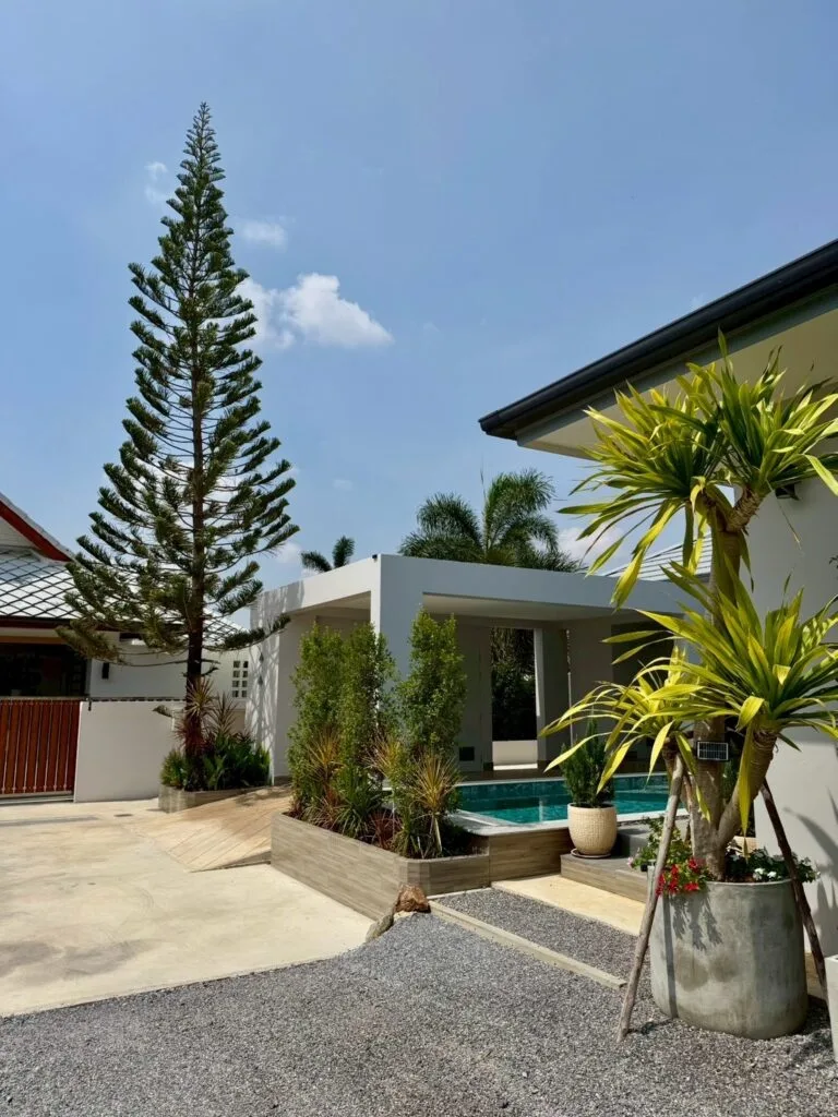 Private pool villa exterior at Gran House Vacation in Hua Hin