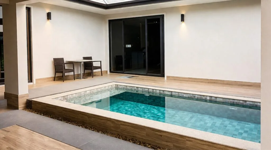 Private swimming pool at a Gran House Vacation villa in Hua Hin